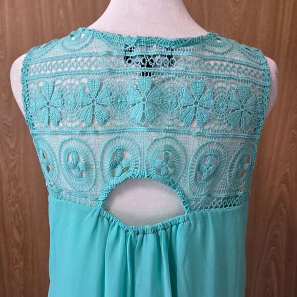 My Michelle Turquoise Mini Dress - Picture 5 of 12